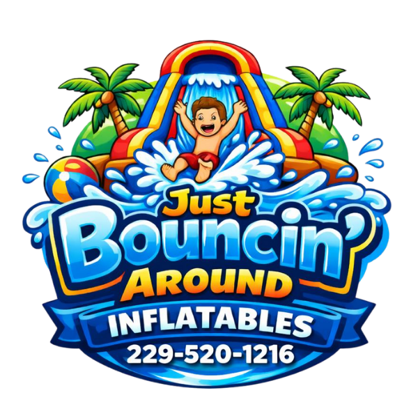 Just Bouncin' Around Inflatables Logo