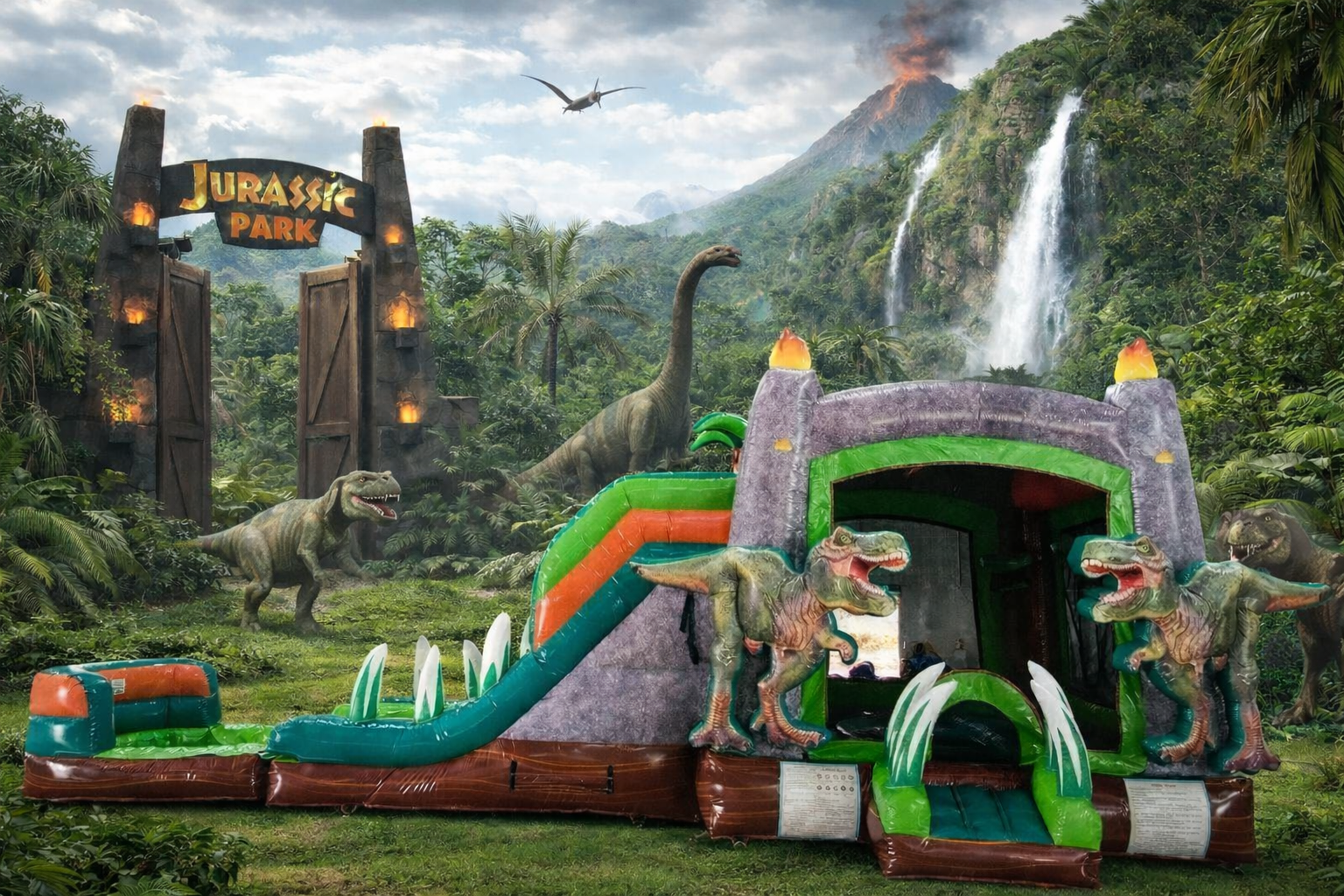 Dinosaur Bounce & Dual Slide Combo