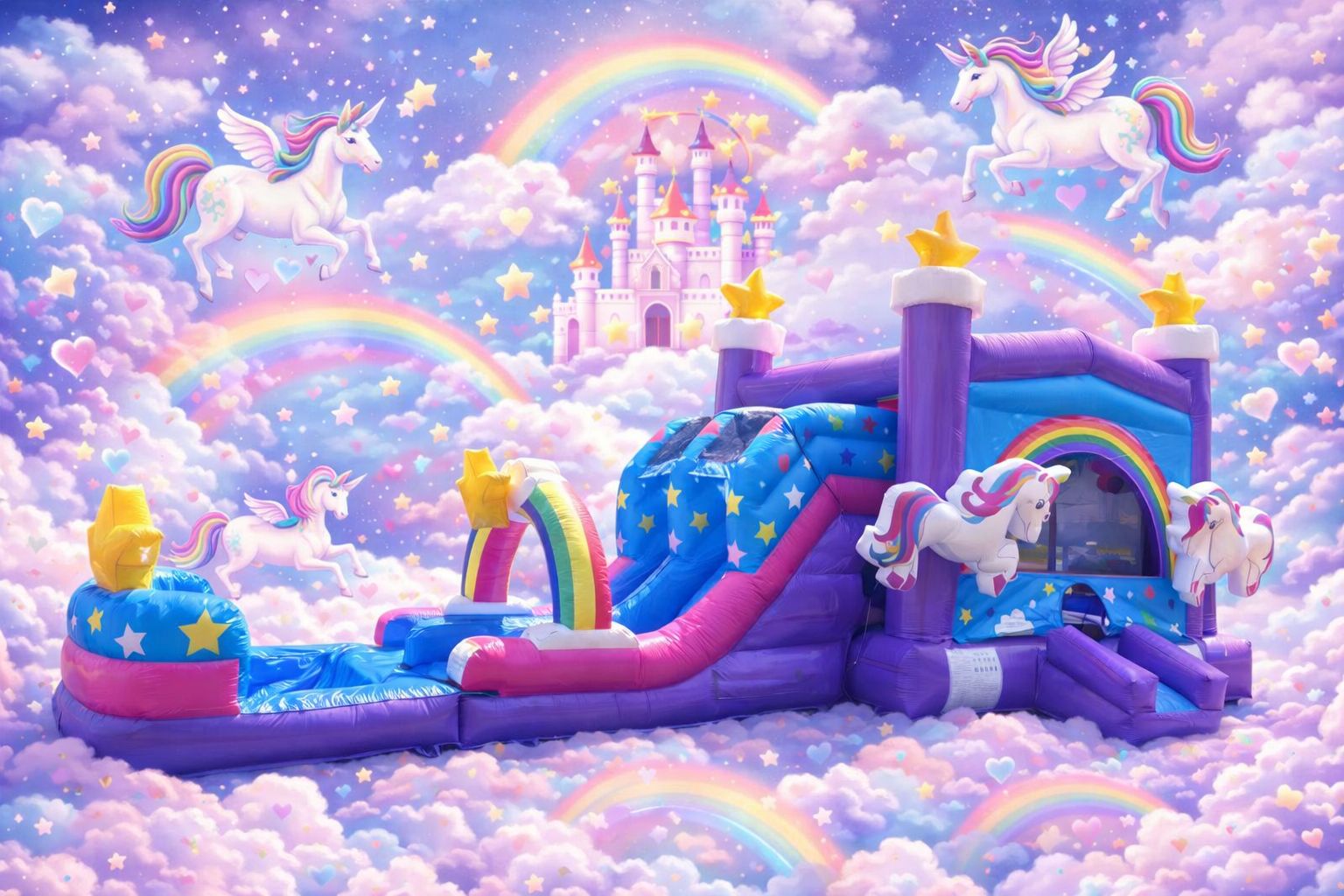 Unicorn Bounce & Dual Slide Combo